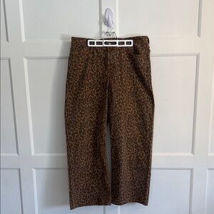 Old Navy Brown Leopard Print Pants